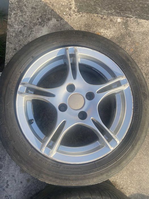 Conjunto 4 jantes e pneus 14" 4x100