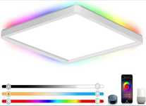 Plafon LED RGB, 24 W, IP44, kwadratowy, 29,5 x 29,5, aplikacja