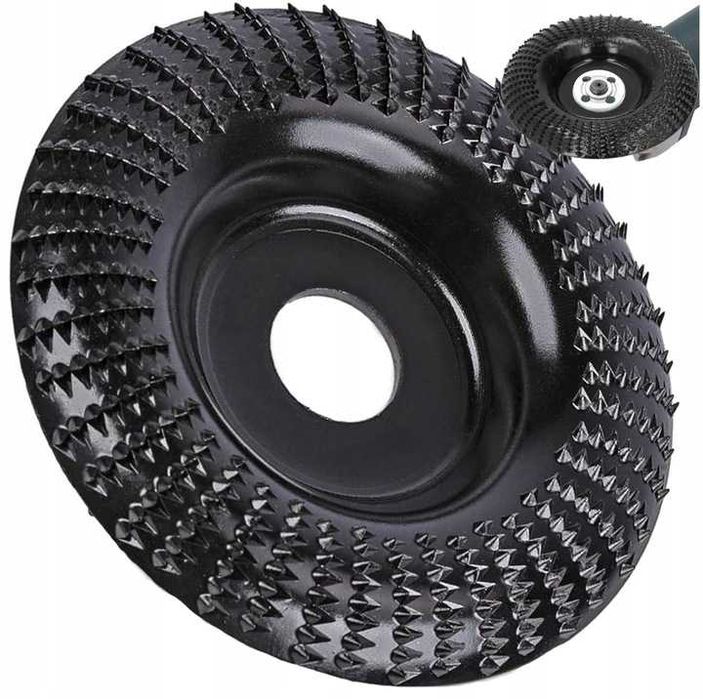 Tarnik tarcza do szlifowania rzeźbienia drewna 125mm WYPUKŁA, CZARNA