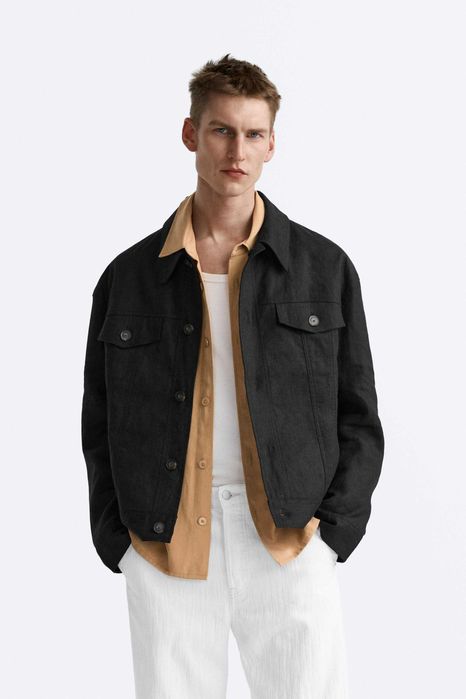 Куртка 100% льон Zara (p. L-XL)