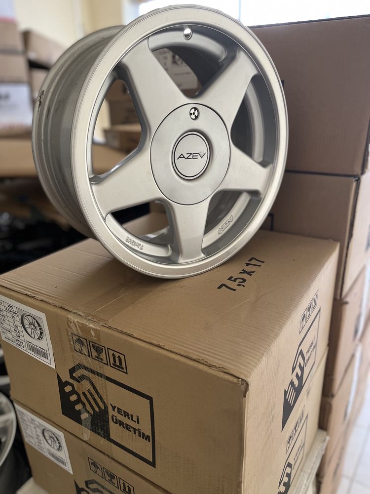 Jantes 15” 5x120 AZEV aba bmw classicos antigos com aba polida