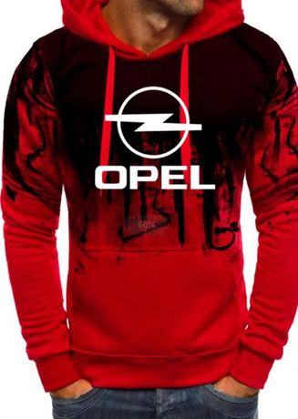 Bluza z kapturem z logo Opel