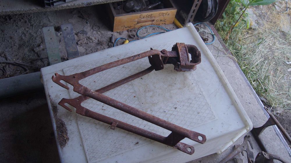 Simson SR1 zawieszenie z amortyzatorem wahacz oryginał