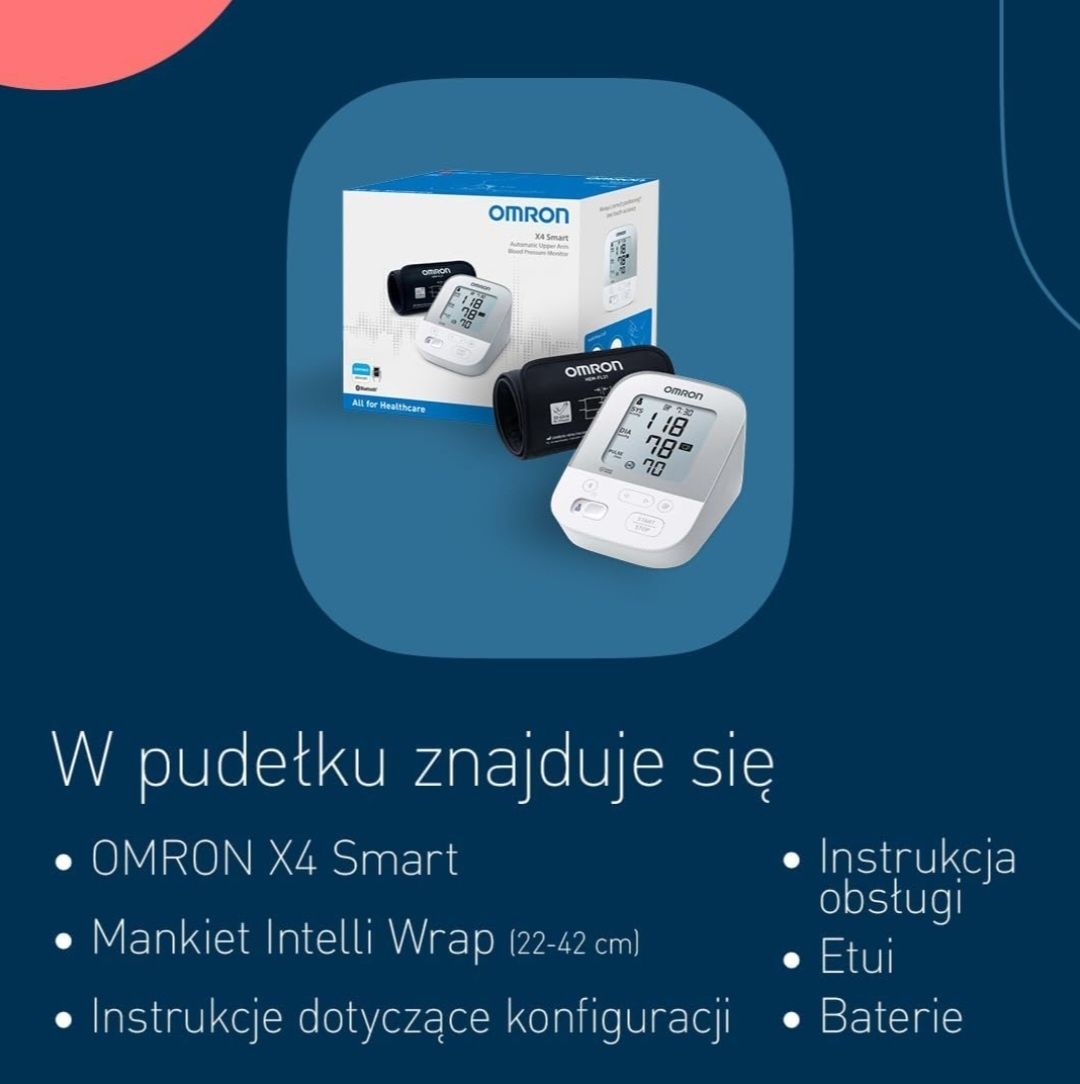 Ciśnieniomierz Omron X4 Smart naramienny Bluetooth pomiar ciśnienia ap