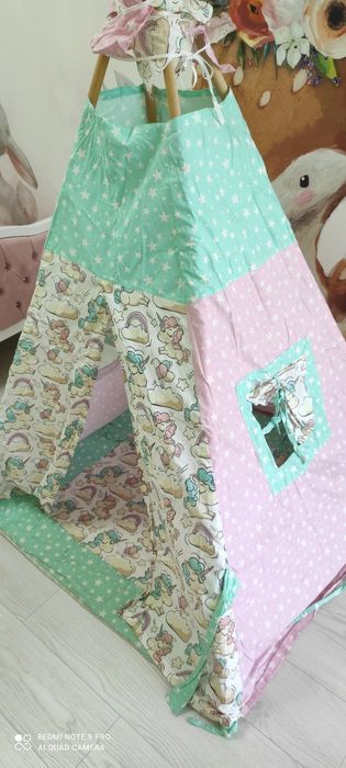 Дитяча палатка "Вігвам" для дівчинки .