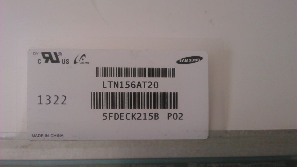 Матрица 15.6 Samsung LTN156AT20 Slim, 40pin з дифектом