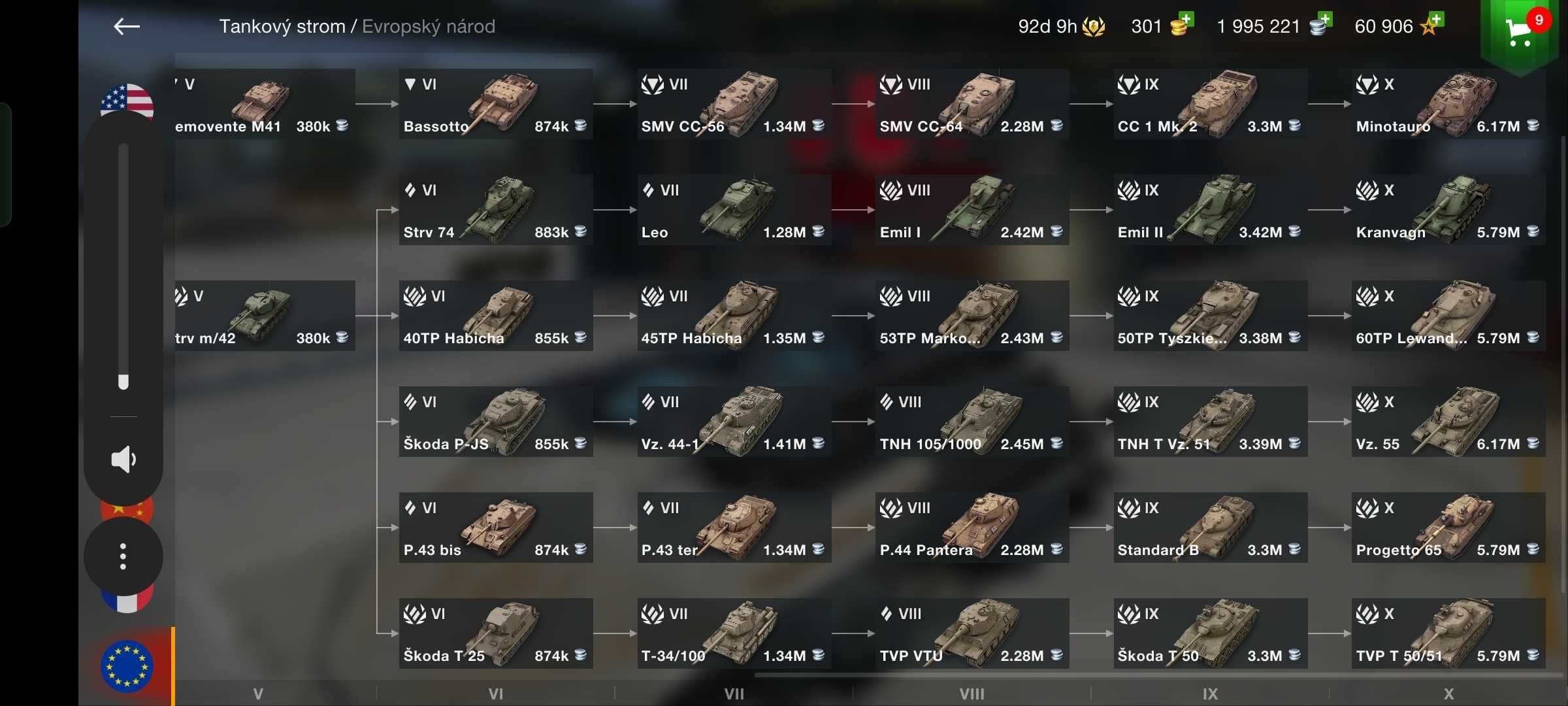 Продам аккаунт wot Blitz eu