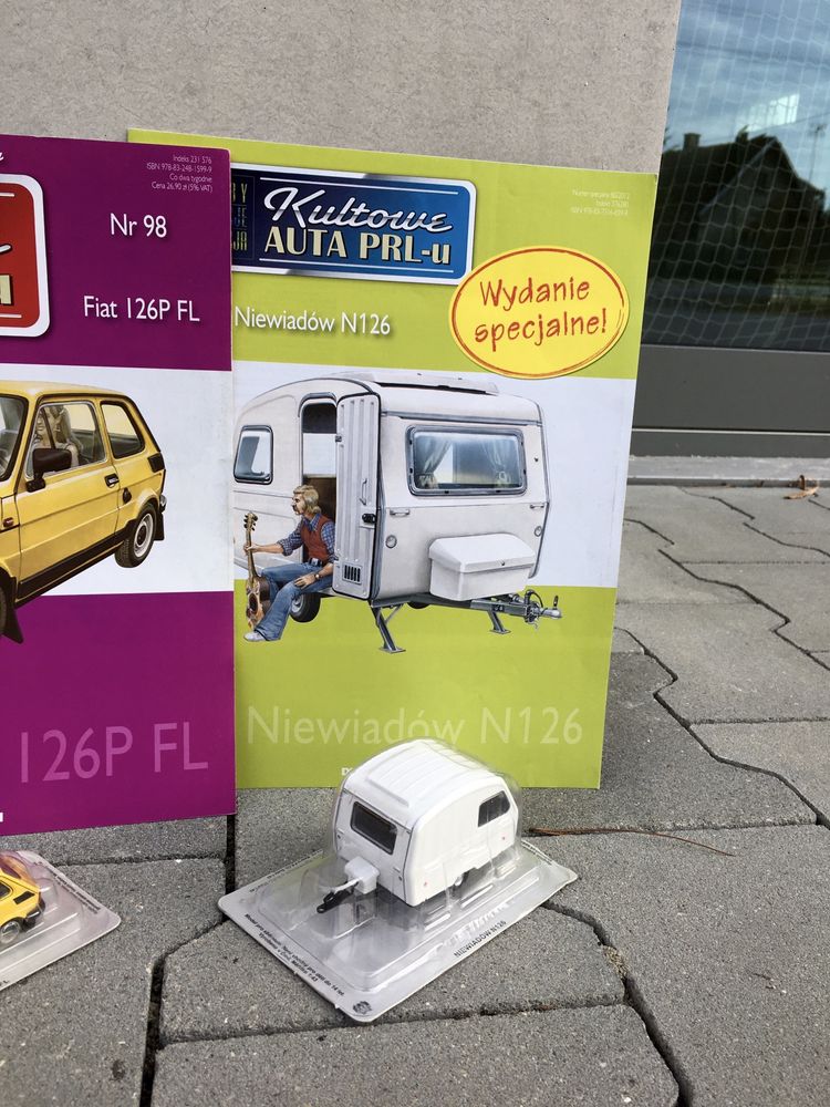 Czasopismo FIAT 126P FL +NIEWIADÓW N126-auta PRL,model,autka,kolekcja