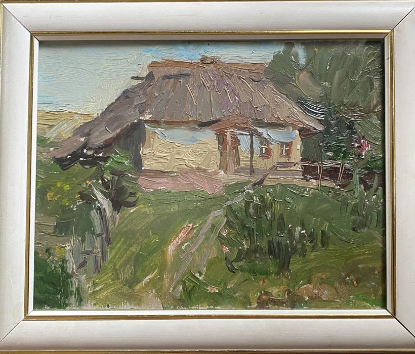 Картина ,,Сільське подвірʼяʼʼ 1966р.