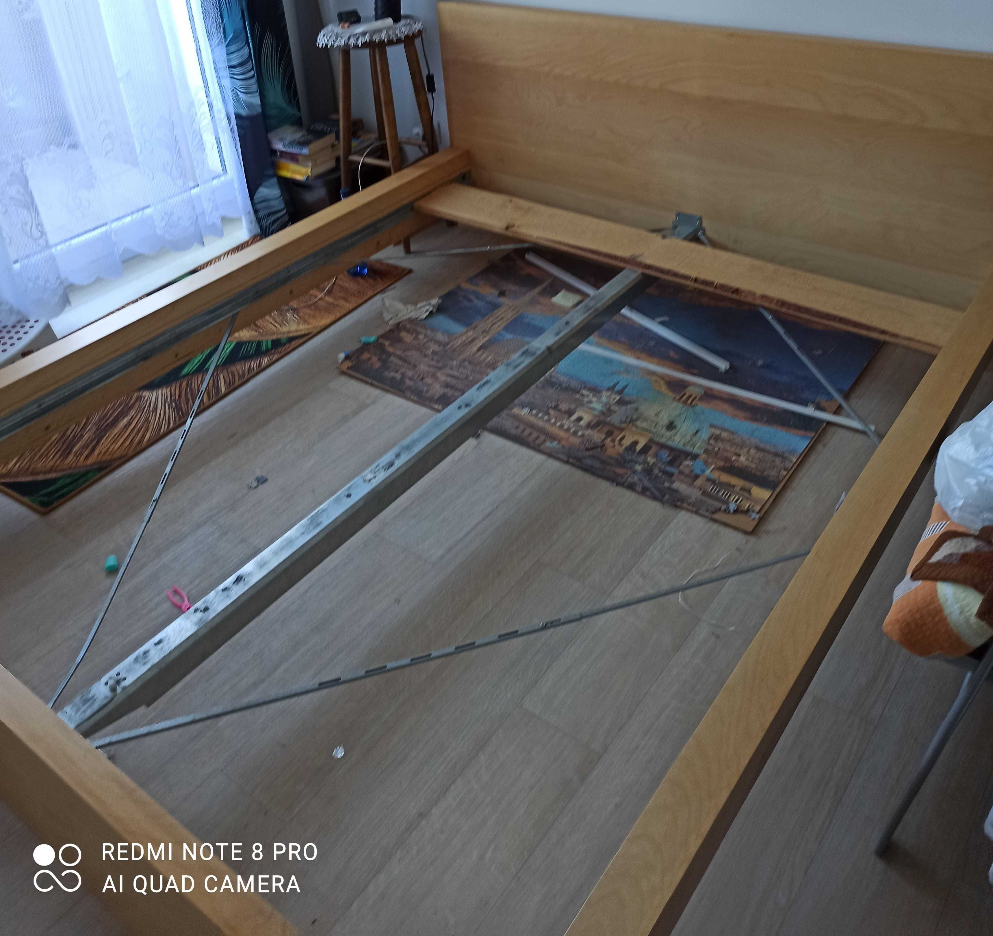 Łóżko 160x200 Malm, ikea ,rama ,belka