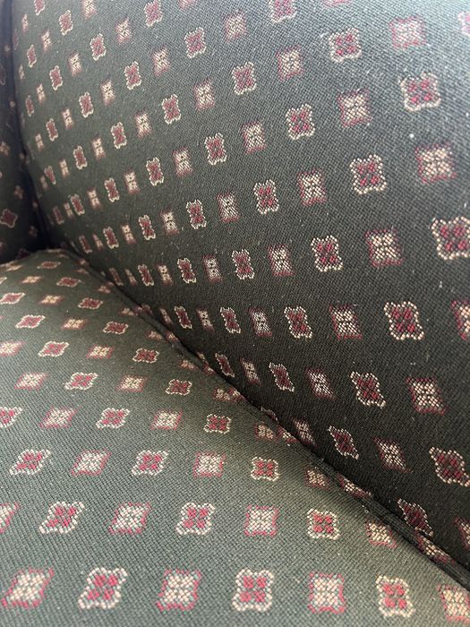 Cadeirão de tecido verde