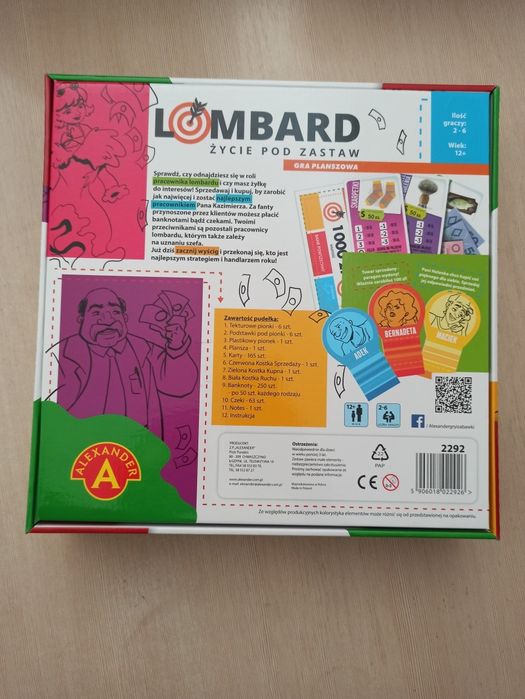 Gra planszowa Lombard życie pod zastaw