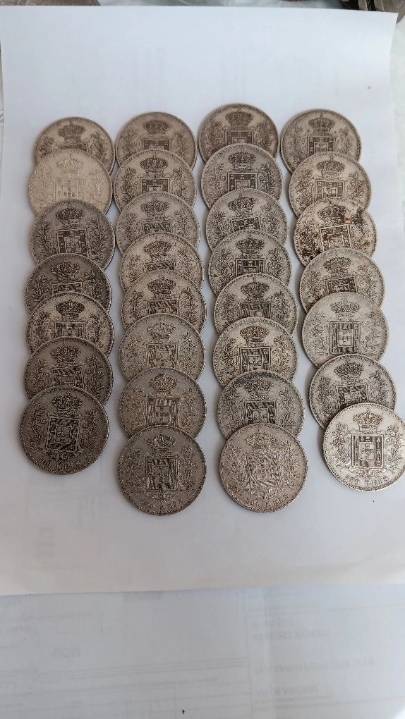 30 moedas prata 916,6. De D. Carlos l