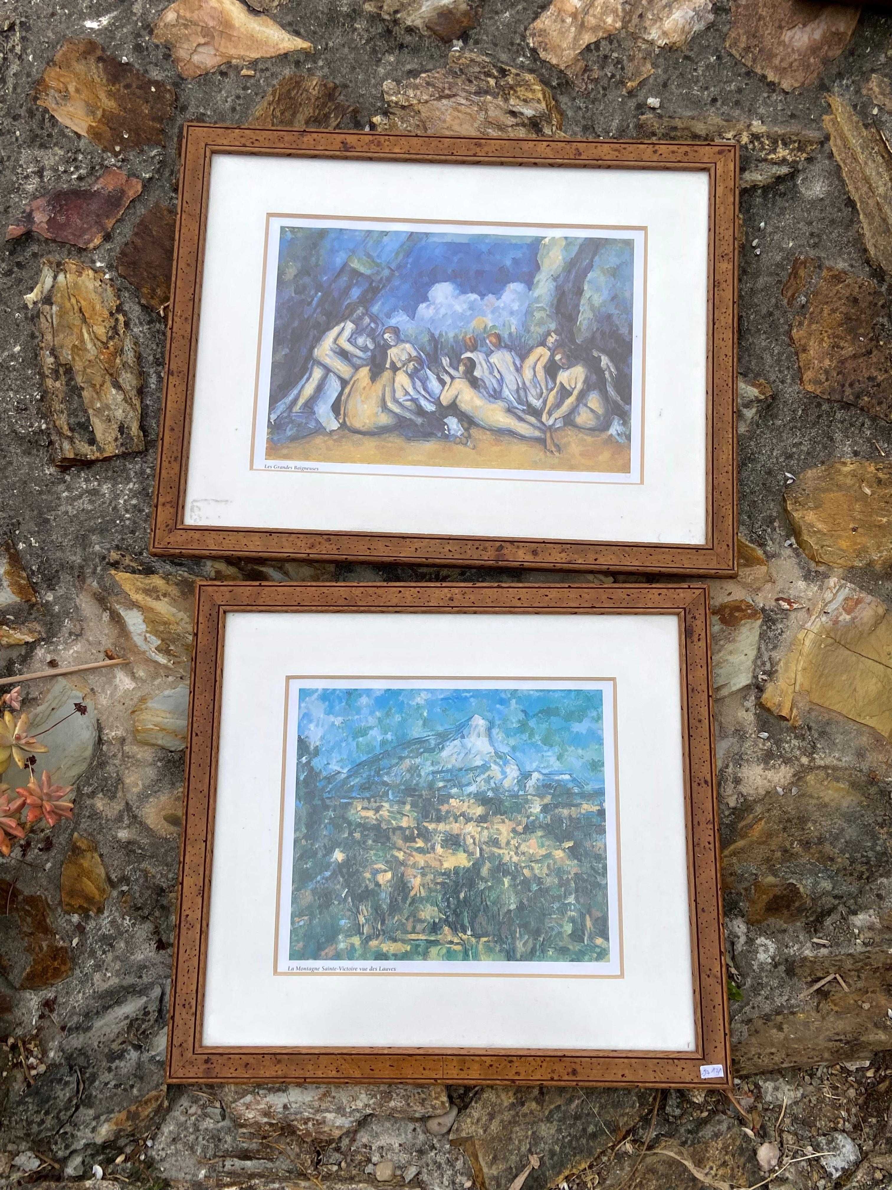 2 Impressões Paul Cézanne Emolduradas