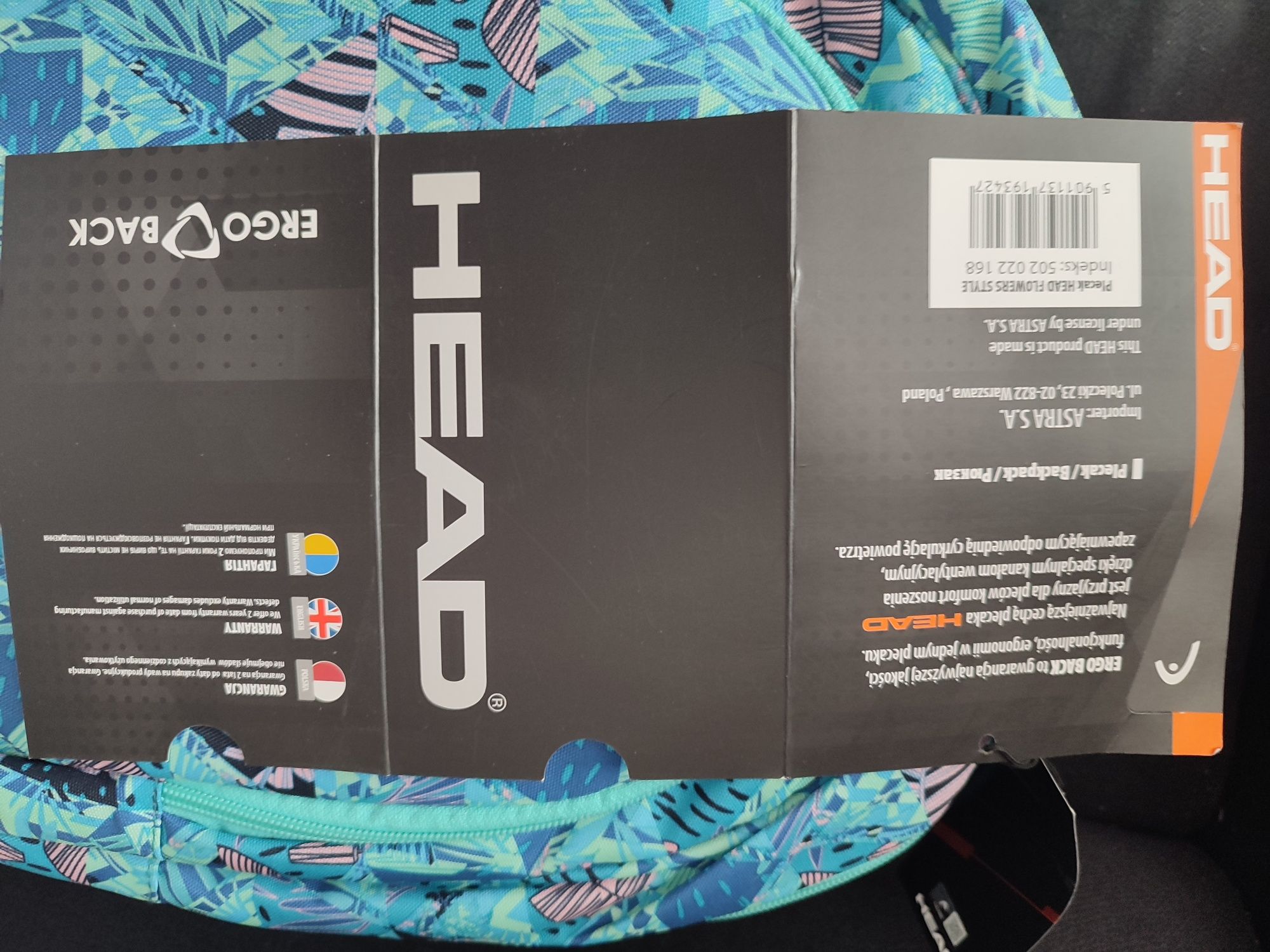 Nowy plecak młodzieżowy HEAD Astra 3 komory