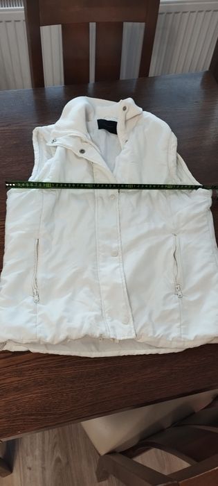 Kamizelka biała, bezrękawnik