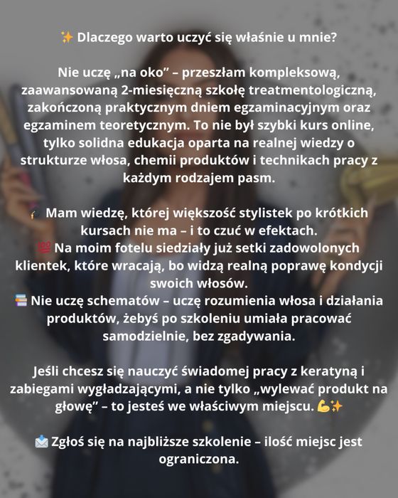 Szkolenie Keratyna/Botox Basic Rzeszow