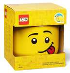 Pojemnik na LEGO duża głowa Chłopiec Głuptasek Żółty