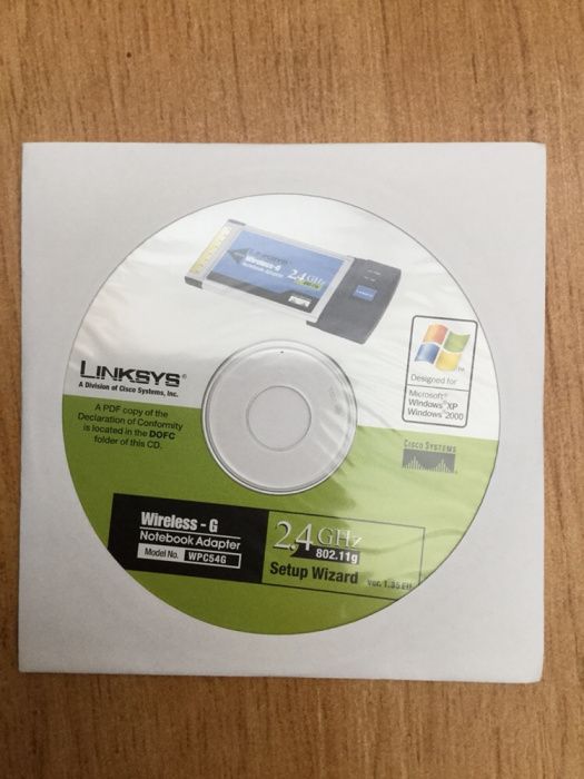 Linksys Wireless-G WPC54G 802.11B/G Placa PCMCIA