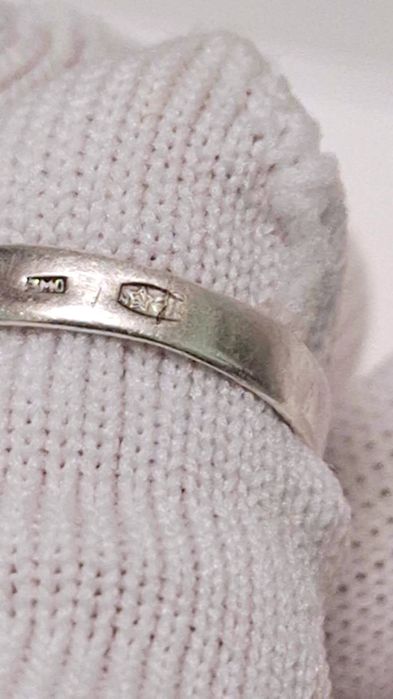 Срібний перстень з чароїтом, вінтаж