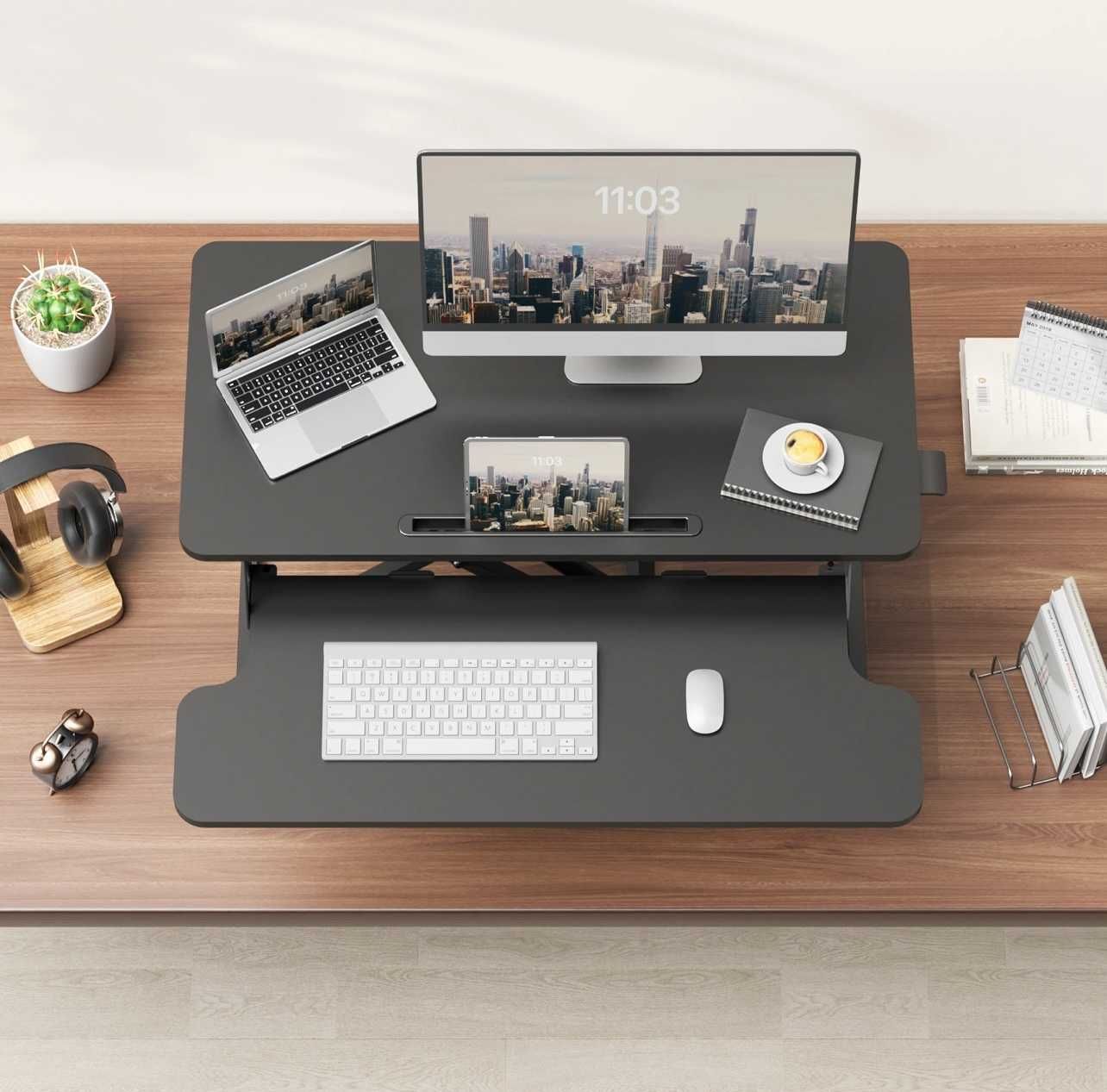 Sit-stand desktop workstation/ biurko dla dzieci