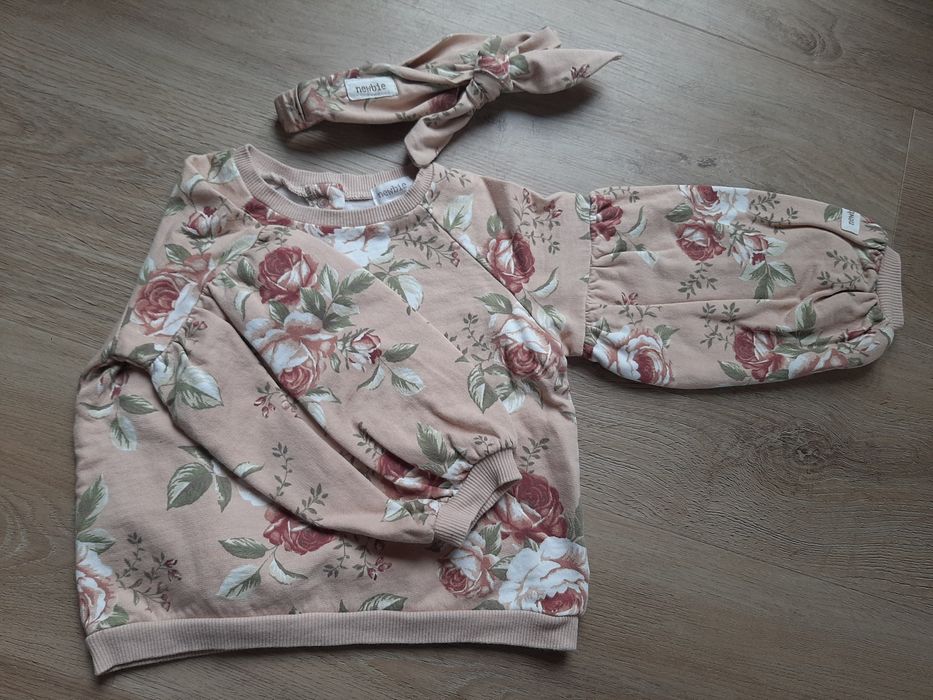 Bluza + opaska Newbie 86 róże