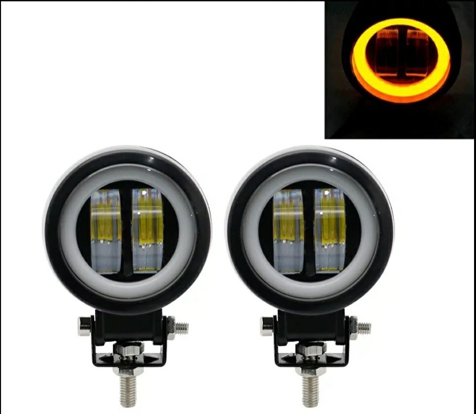 противотуманная LED фара 20w с СТГ