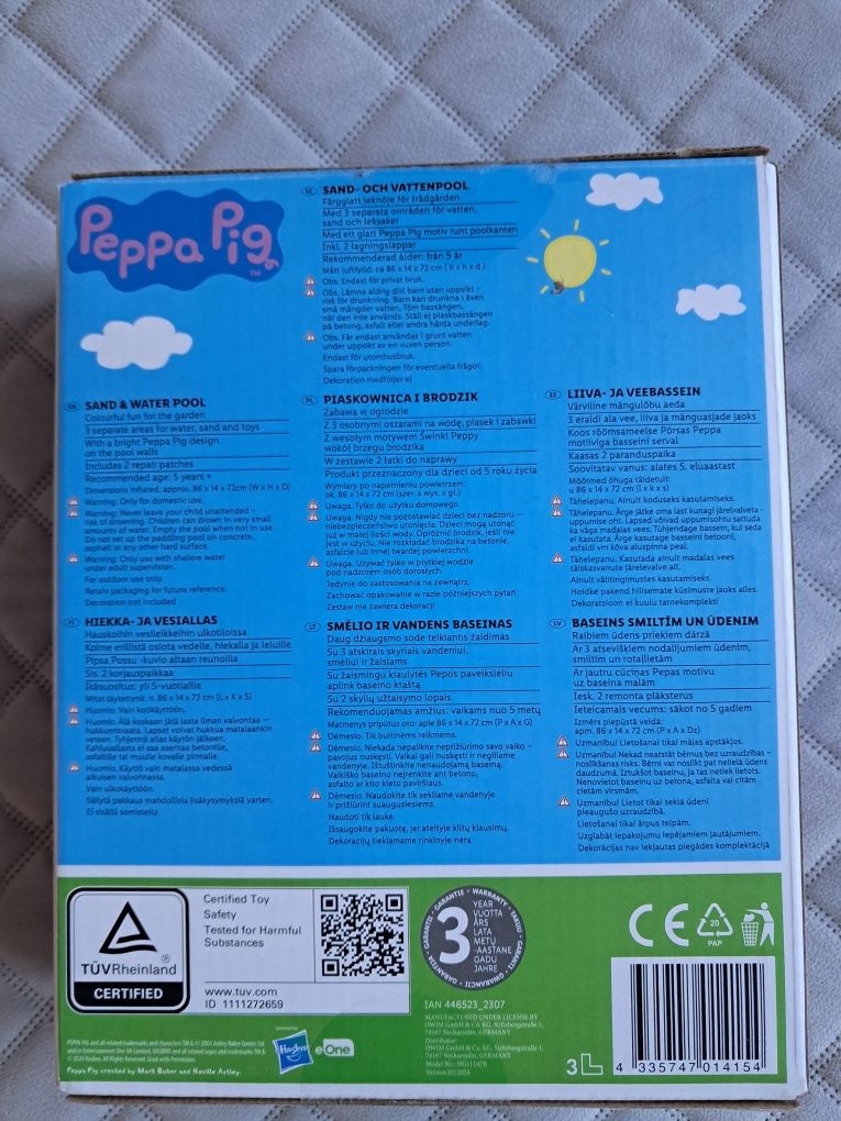 Basen i piaskownica dla dzieci 2w1 - Świnka Peppa