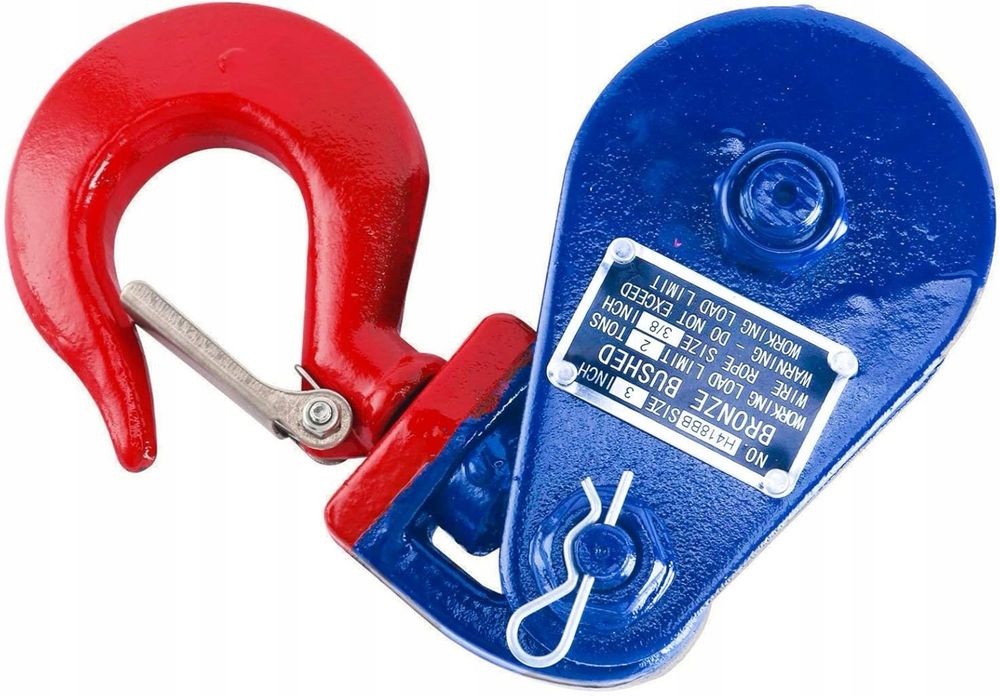 2-tonowe koło linowe z hakiem do wciągarki linowej