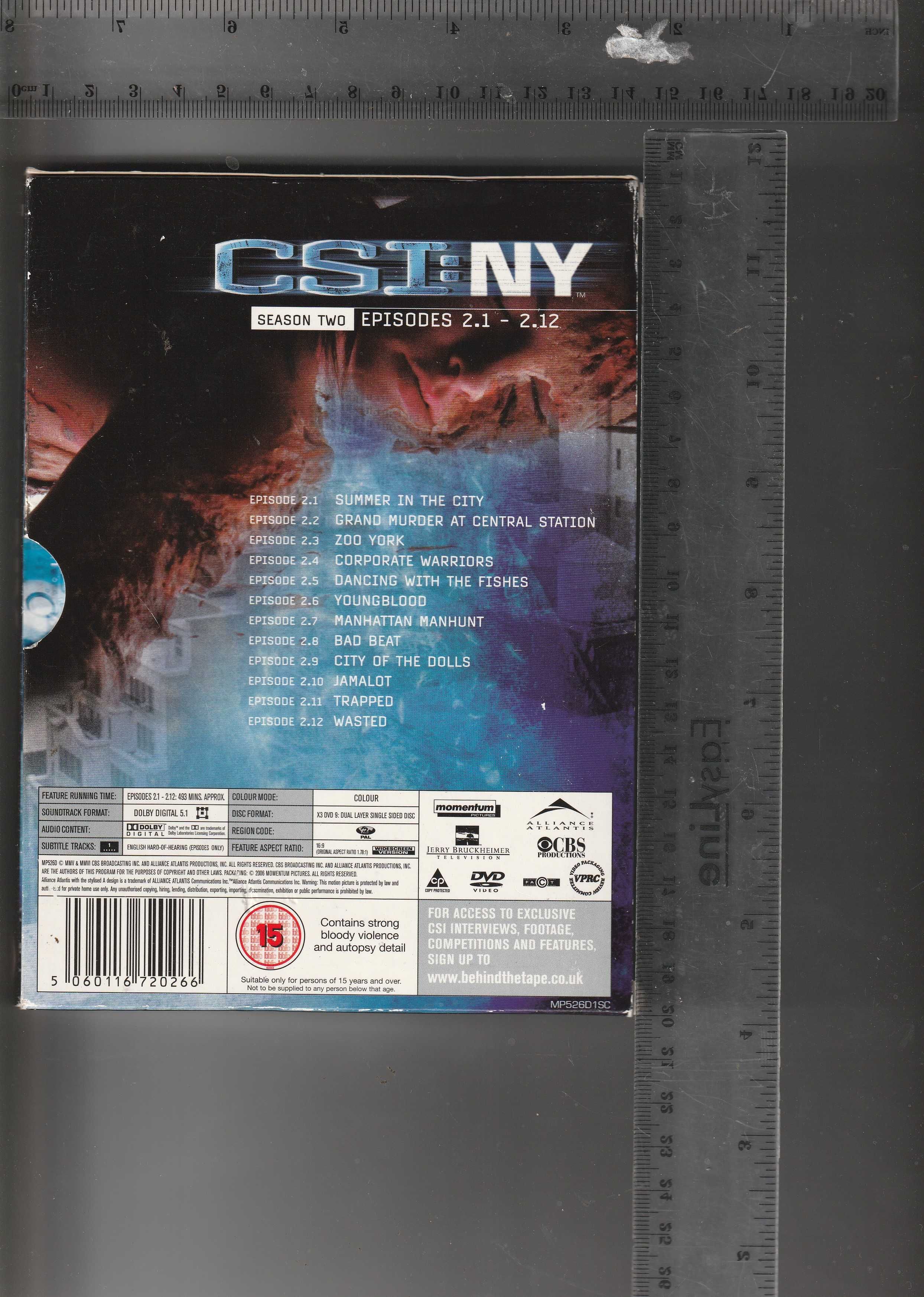 CSI: NY Season 2 episodes 1-12 DVD