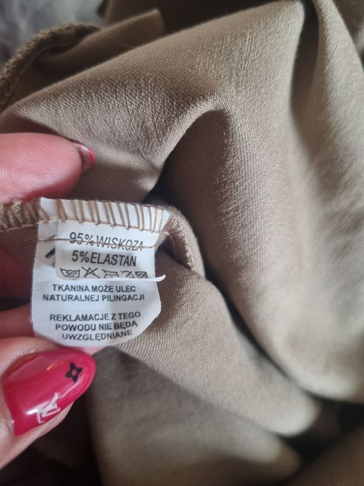 Spodnie woskowane Xana r.36/38, S, M piekny łancuch