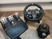 Kierownica logitech g920+shifter+stojak