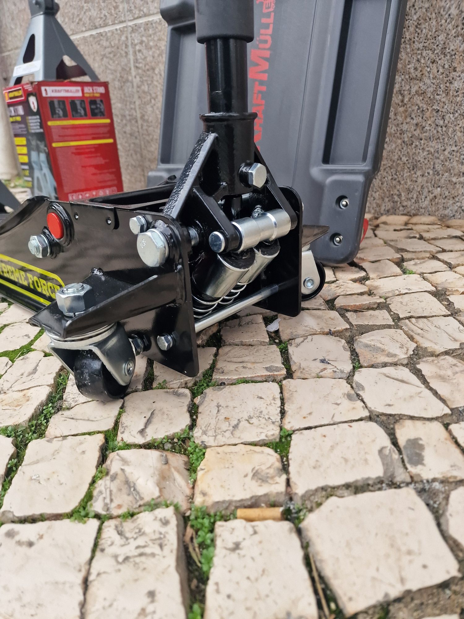 Conjunto Macaco Hidraulico de Baixo Perfil 4 toneladas novo