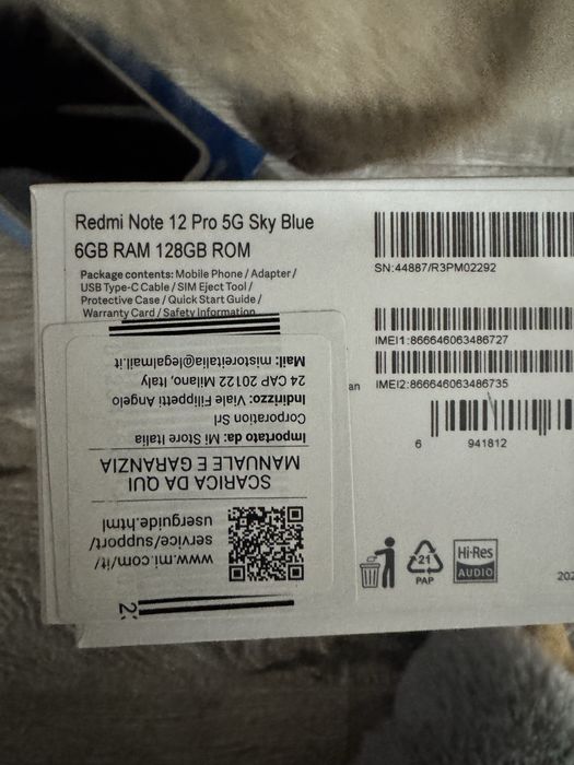 Xiaomi Redmi Note 12 Pro 5G – 6GB RAM / 128GB R
