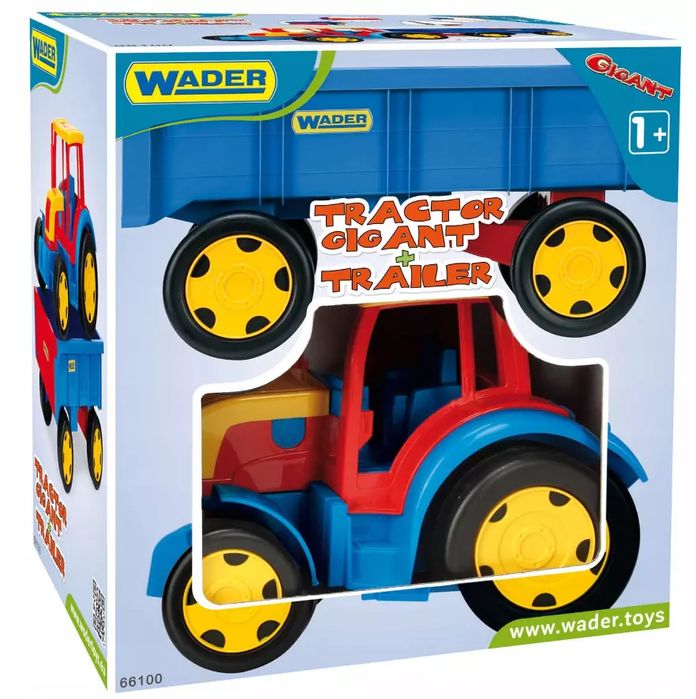 Traktor gigant z przyczepą 66100. Wader