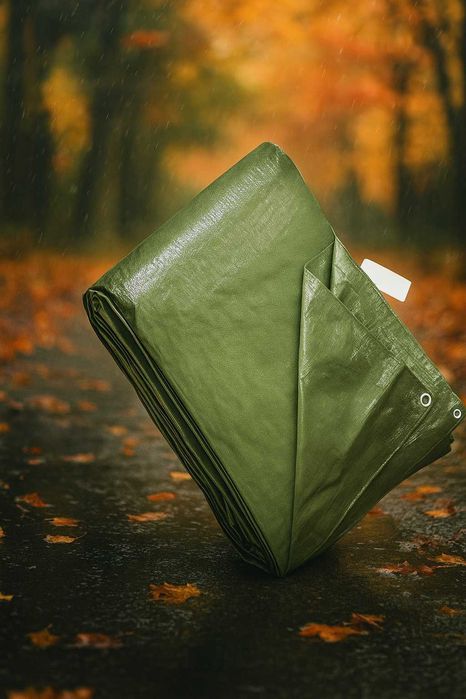 Plandeka 12x6m Wzmacniana Płachta Wodoodporna Okrycie 90gm2