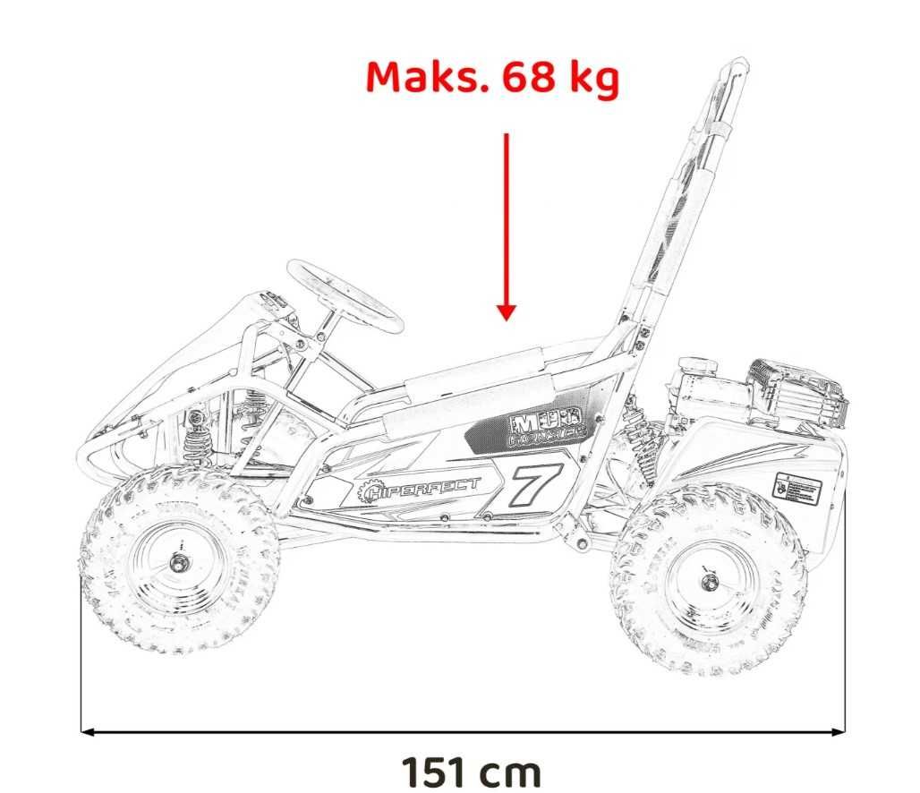 Pojazd Gokart MUD MONSTER