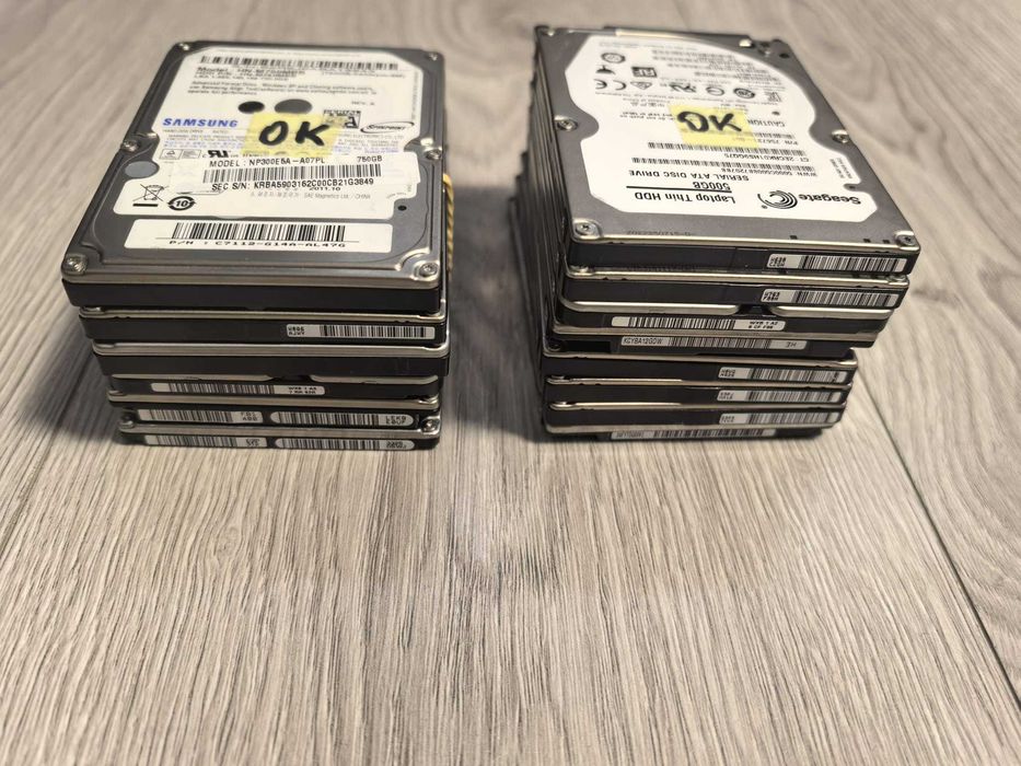 Dysk HDD 2.5" 500GB Testowane Fvat Seagate WD Toshiba