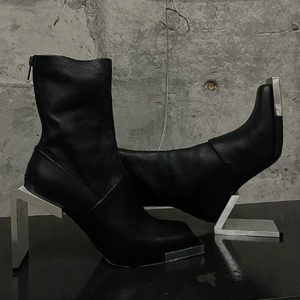 Кожаные ботильоны Heliot Emil