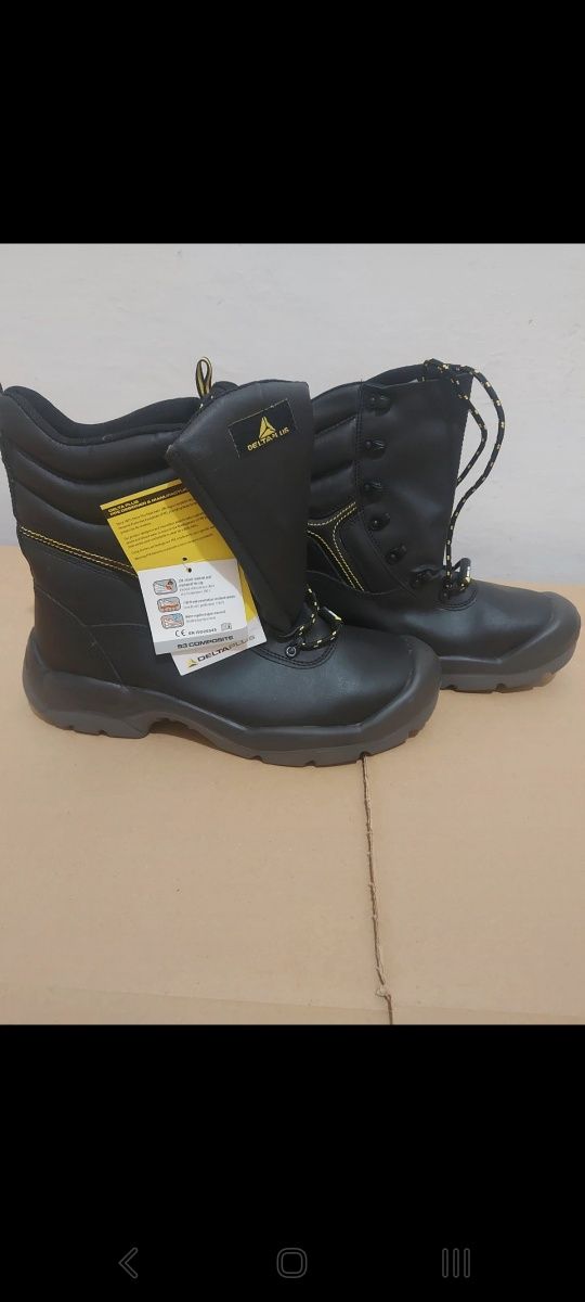Botas de Segurança Deltaplus de alta resistência, tamanho 46