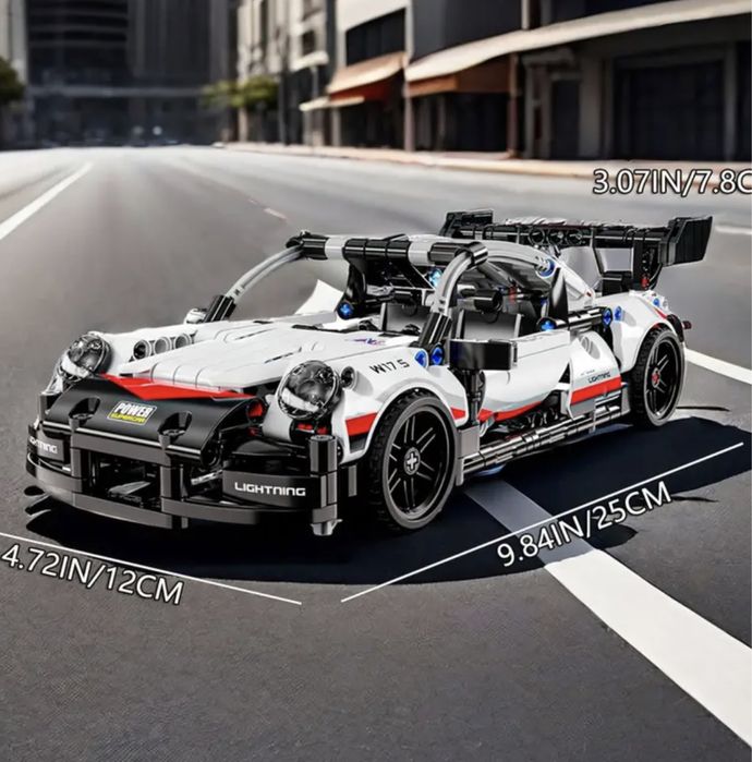 АКЦИЯ 600 деталей Конструктор 25*12 спортивная машина lego