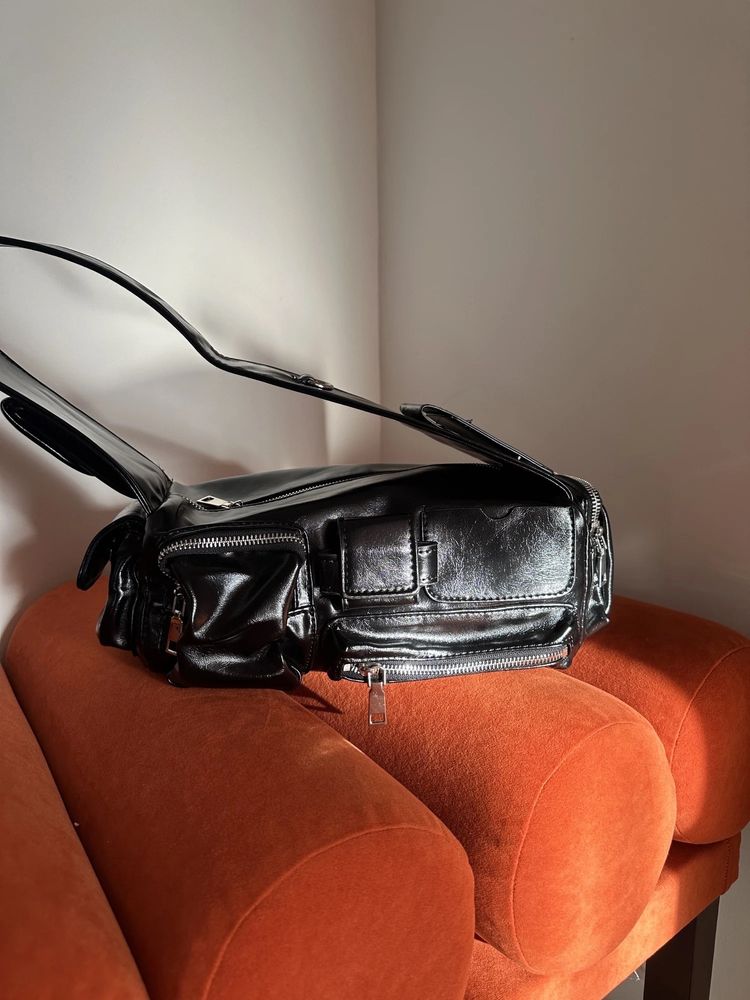 женская трендовая сумка y2k , винтажная сумка с карманами zara