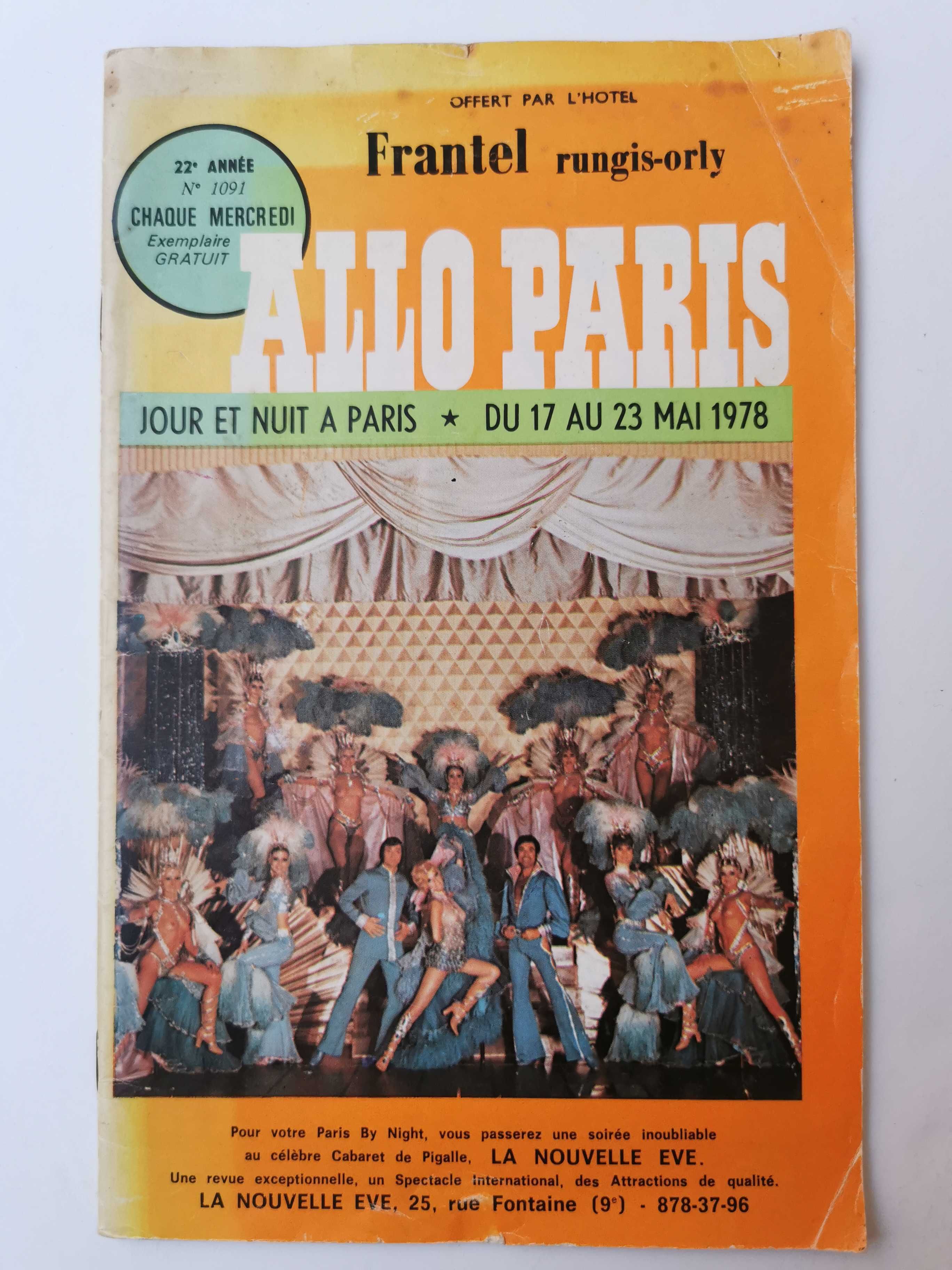 ALLO PARIS (jour et nuit à Paris - du 17 au 23 Mai 1978)