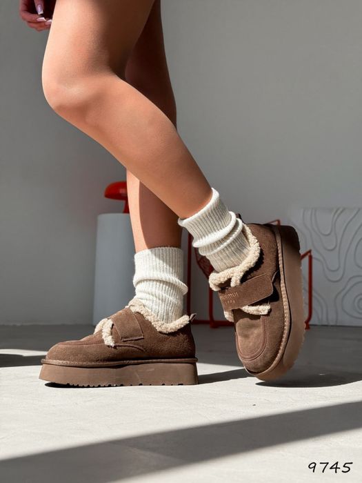 ЗНОВУ В НАЯВНОСТІ Угги жіночі Min капучино, натуральна замша ЗИМА