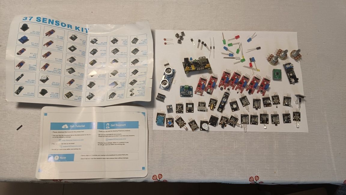 Duży zestaw czujników dla arduino albo raspberri pi