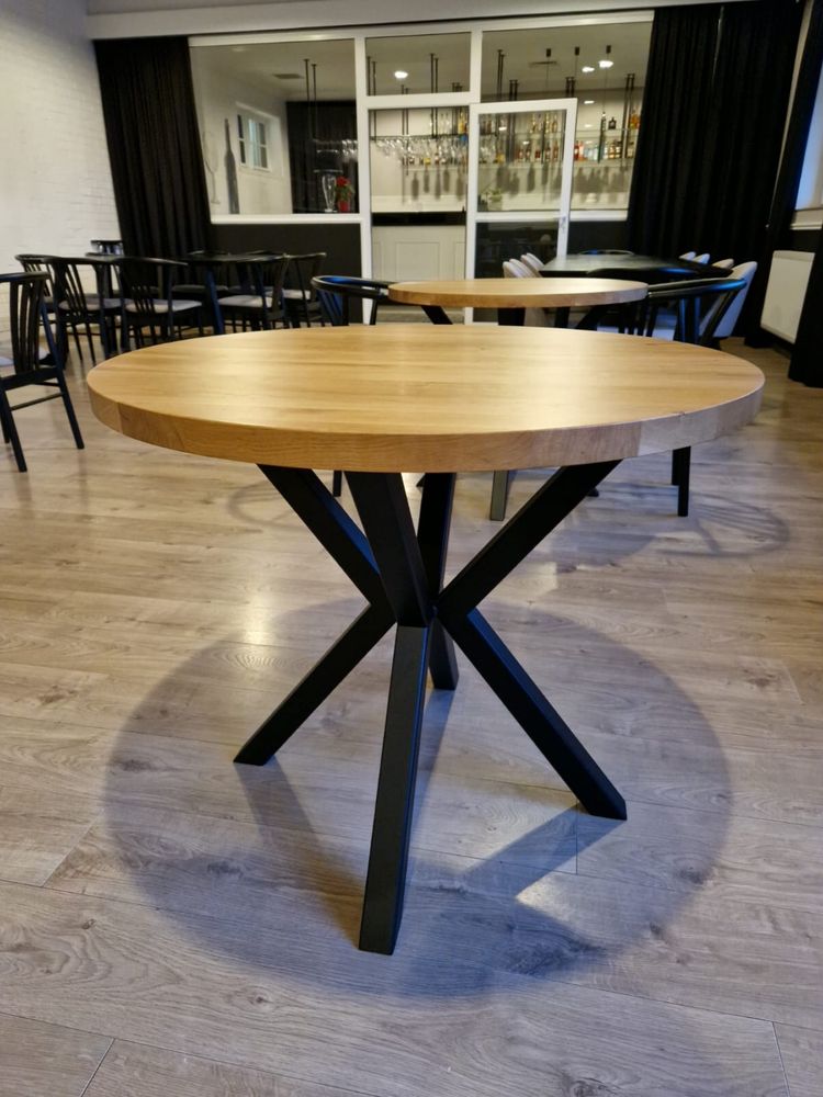 Stół drewniany okrągły średnica 90cm