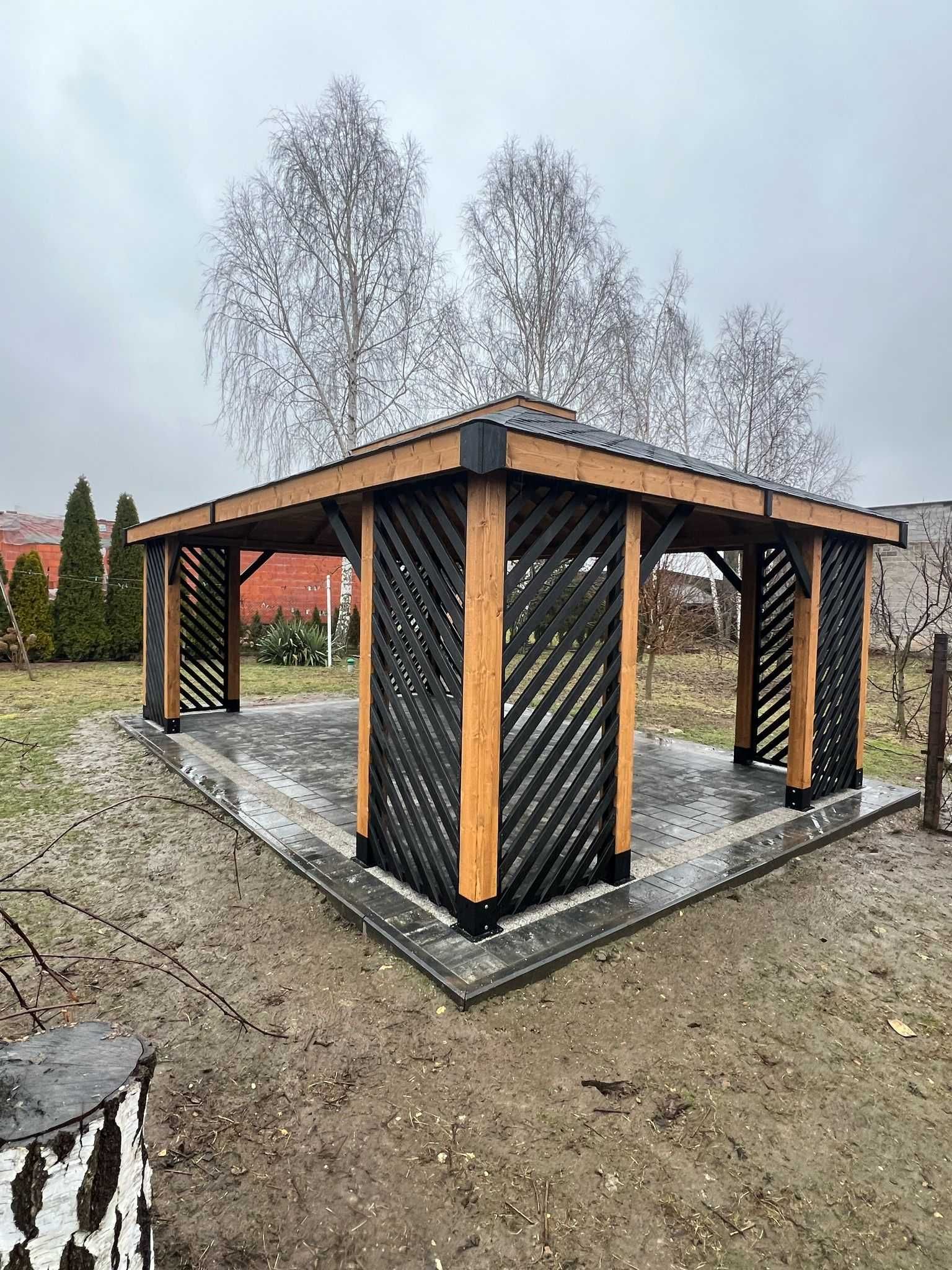 Altana altanka ogrodowa drewniana ,,Uppsala" 5x4m Hit !!!