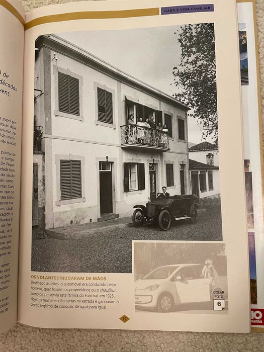 Livro "Portugal ontem e hoje" c/ postais e autocolantes Correio Manhã