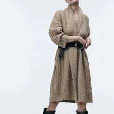 Sweter płaszcz kardigan ZARA M 38 oversize