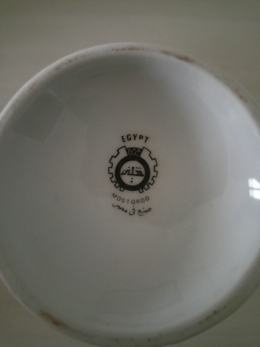 Unikat Mostorod egipski wazon porcelanowy